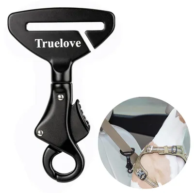 Produktbild von Hunde Sicherheitsgurt Schwarz Aluminiumlegierung Universaladapter