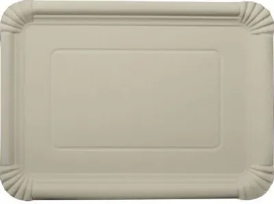 Produktbild von 250 tradingbay24 Teller, Pappe [ff] eckig 21 cm x 29 cm weiss tbU95628 Einewgteller Pappteller