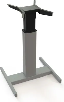 Produktbild von STIER Elektrisch Höhenverstellbares Gestell, für 80x80 cm Tischplatte, Höhenverstellbarkeit von 66-118 cm, praktisch für kleine, flexible Arbeitsbereiche, robust und benutzerfreundlich