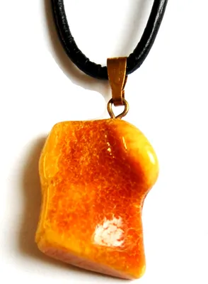 Produktbild von Bernstein-Anhänger mit Öse, Größe 25 x 19 mm