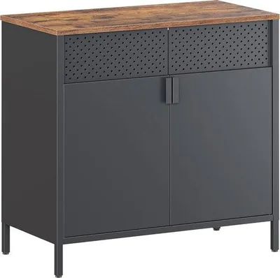 Produktbild von Famanu Schrank mit Doppelttüren - Platzsparendes Design, Verstellbares Regal und Magnetverschluss