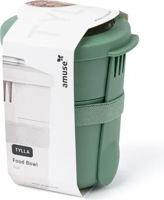 Immagine prodotto di Amuse Lunchbox Duo Ciotola con forchetta - 450ml + 150ml - verde