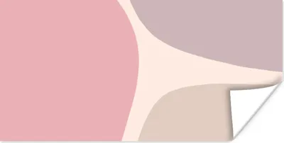 Produktbild von MuchoWow® Poster Gestaltung - Pastell - Minimalismus 40x20 cm - Poster für die Wand - Poster Schlafzimmer
