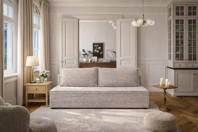 Produktbild von Kaiser Möbel Schlafsofa, Sofa mit Schlaffunktion und Bettkasten, DUO, Stoff Velo, Grau