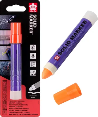 Zdjęcie produktu dla Marker Solid neonowy pomarańczowy Sakura do drewna metalu betonu taknin