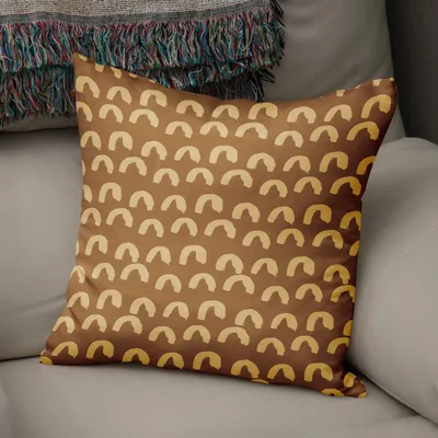 Kissenhülle 43x43 cm, Polycotton, braun, mit Reißverschluss