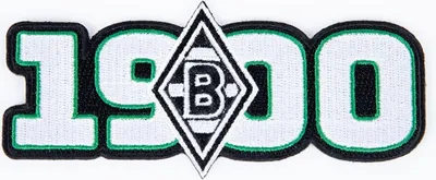 Produktbild von VfL Borussia Mönchengladbach BMG Aufnäher "Borussia" schwarz weiß grün