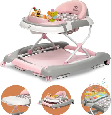 Produktbild von 4in1 Gehfrei Baby Lauflernwagen Schaukel Lauflernhilfe Babywalker Rosa