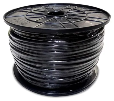 Produktbild von Acrylschlauch, 1 kW, 3 x 2,5 mm, Schwarz, 150 m (große Rolle)