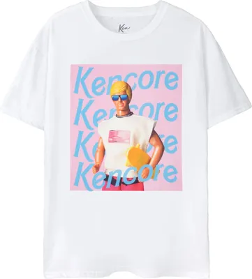 Obrázek produktu pro Barbie - "Kencore" pánské tričko s krátkým rukávem NS7792 (S) (Bílá)