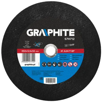 Obrázek produktu pro GRAPHITE Řezný kotouč na kov 350 x 3,5 x 32,0 mm, 41 A24-T-BF
