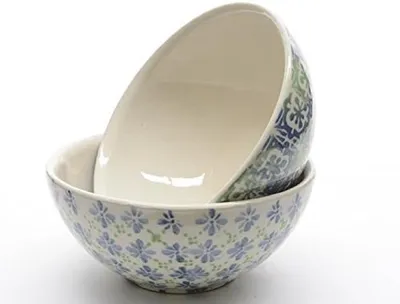Produktbild von Schale Müslischale Obstschale Terracotta blau grün Ø ca 14cm Setpreis