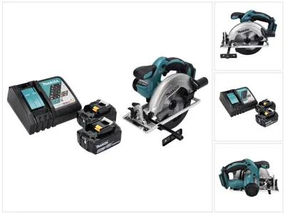 Obrázek produktu pro Akumulátorová okružní pila Makita DSS 611 RM 18 V 165 mm + 2x akumulátor 4,0 Ah + nabíječka.