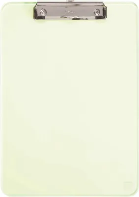 Produktbild von MAUL Klemmbrett MAULneon A4 Hochformat PS-Kunststoff transparent gelb