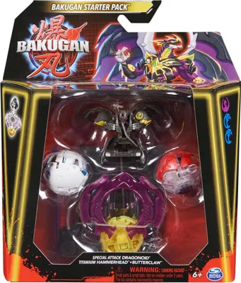Zdjęcie produktu dla Bakugan Starter 3-Pack, Bączek do rzucania, 6 lat(a)
