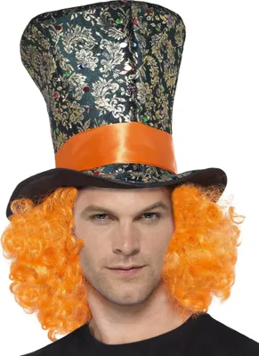 Image de Chapeau haut-de-forme avec cheveux