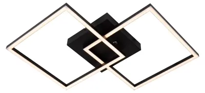 Image de ARIANNE - Plafonnier LED - Réglage de la température de couleur (CCT) - 1x23W - 2700K/4000K - Noir