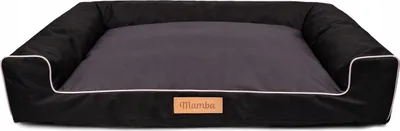 Produktbild von Großes Hundebett Hundesofa Hundekissen Hundekörbchen  Waschbar - Farbe Schwarz - Hundematte Größe XXL - 118x78 cm
