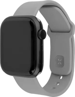 Immagine prodotto di Cinturino per Apple Watch 44/45/46/49 mm, cinturino in silicone fisso, grigio chiaro