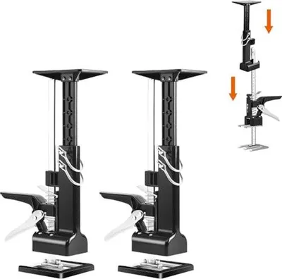 Immagine prodotto di Braccio di sollevamento ad azionamento manuale - Regolazione in altezza 39-59,5 cm - Capacità di sollevamento massima 100-130 kg