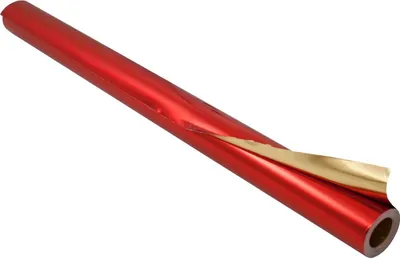 Produktbild von folia Alu-Bastelfolie (B)500 mm x (L)10 m rot / gold