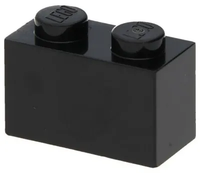 Produktbild von 20x LEGO Stein 1 x 2 (3004) - Schwarz
