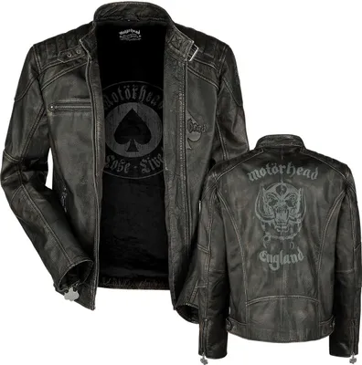 Produktbild von Motörhead Lederjacke Herren England schwarz 3XL