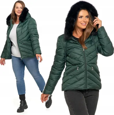 Produktbild von Damen Steppjacke Mit Pelzkapuze Für Den Herbstübergang Moraj S