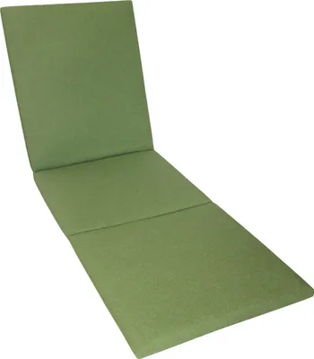 Produktbild von Herlag Sunny Liegenauflage 200x60x4 cm – wetterfest, wasserfest & UV-beständig – waschbarer Bezug mit Reißverschluss – Oliv
