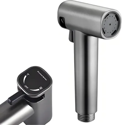 Image de Douche bidet avec robinet réglable - hygiène optimale - 1 pièce - blanc