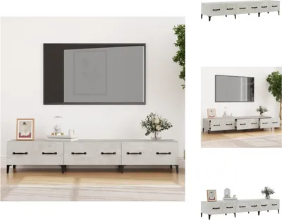 Produktbild von vidaXL TV-Schrank Betongrau 150x34,5x30 cm Holzwerkstoff -  TV-Möbel