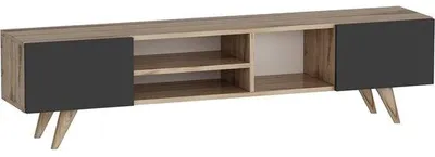 Immagine prodotto di Mobile TV 160 cm in rovere nero, stile moderno