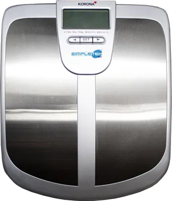 Produktbild von Korona KFW-M 8787 Elektronische Personenwaage, max. 150 kg Tragkraft, LCD-Infodisplay, Körperfettanalyse, Körpermuskelanalyse, Körperwasseranalyse