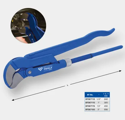 Produktbild von Brilliant Tools Eckrohrzange 2, 45° gewinkelt