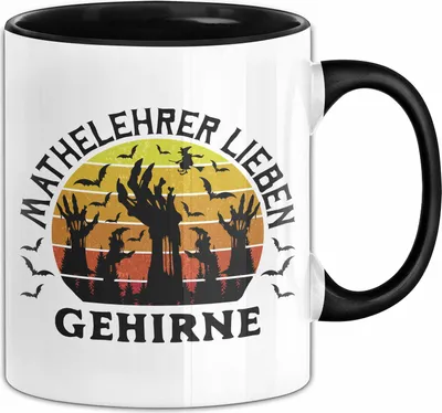 Produktbild von Mathelehrer Tasse Geschenk Mathe-Lehrer Lieben Gehirne Tassen Geschenkidee Becher (Schwarz)