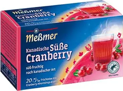 Zdjęcie produktu dla Messmer Kanadyjskie Susse Cranberry 20x 2,25 g – 10 sztuk