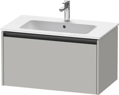 Produktbild von Duravit Ketho.2 Wastafelonderkast 81x48x44 cm Mat Betongrijs