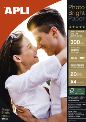 Fotopapier A4, 300 g/m², glänzend, 20 Blatt
