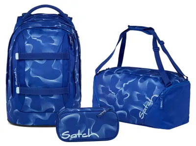 Produktbild von Satch Pack Vibrant Blue Schulrucksack Set 3tlg.