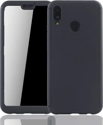 Produktbild von Handyhülle Schutzhülle für Huawei P20 Lite Full Case Cover Displayschutz 360 Schwarz