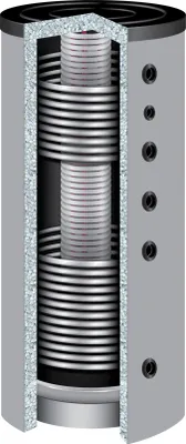 Produktbild von 800 Liter TWL Hygienespeicher 180° KER2-800 2 Wärmetauscher 100mm Isolierung