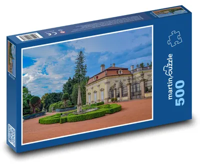 Produktbild von Puzzle 500 Brunnen am Schloss - martinpuzzle