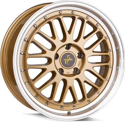 Produktbild von 18 Zoll KESKIN KT22 5x114,3 ET40 Alufelgen GOLD LIP POLISH