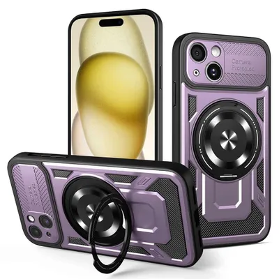 Obrázok produktu pre Techsuit - RuggedCam kryt pre iPhone 15 Plus - fialový