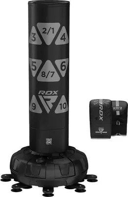 Produktbild von RDX Freistehender Boxsack TARGET PUNCH BAG KT Ronin F6, Handschuhe, silber 6 ft