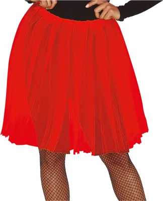 Produktbild von Karneval Tanzkostüm Tutu Ballettrock 60cm Party Schwarz Weiß Festlich Eleganz Tanz Verkleidung Märchenhaftes Tanztrikot Modisch Fasching Ballett, Farbe: Rot