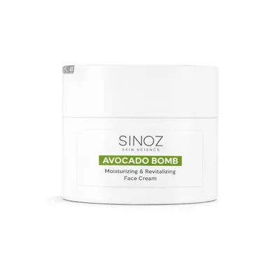 Produktbild von Sinoz Avocado Bomb Gesichtscreme 50 ml – intensive Feuchtigkeit, Avocadoöl & Sheabutter