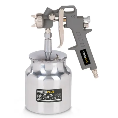 Produktbild von Druckluft Hochdruck-Spraypistole Spritzpistole Lackierpistole+750 ml Becher VARO powerplus - Saugbecherpistole - 750 ml