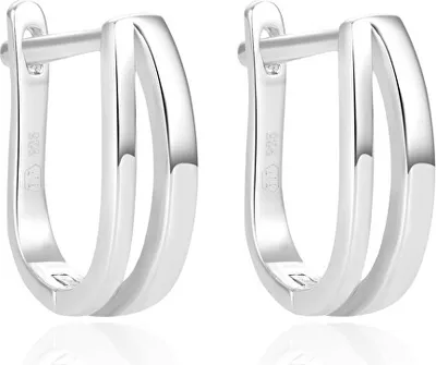 Image de Boucles d'oreilles en argent pour femmes AGUC1466