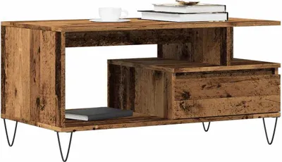 Obrázek produktu pro Konferenční stolek old wood 90 x 49 x 45 cm kompozitní dřevo